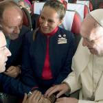 High-flying nuptials: Pope marries couple on papal plane