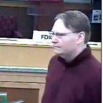 Security photos show a man who robbed a Wells Fargo on Thursday in Lynnwood. Police believe he struck a U.S. Bank on Monday, too. (Lynnwood Police Department)