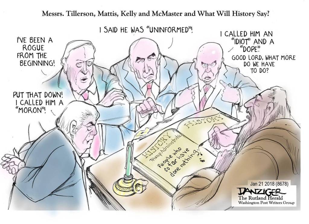 Editorial cartoons for Tuesday, Jan. 23