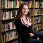 Frances Scott-Weis is a Running Start student at Everett Community College as well as a senior at Sky Valley Education Center in Monroe. She hopes to attend the University of Washington in the fall to study applied mathematics. (Ian Terry / The Herald)