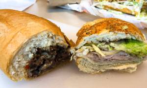 Submarine sandwich shop piles it on the buns and satisfies the taste buds.