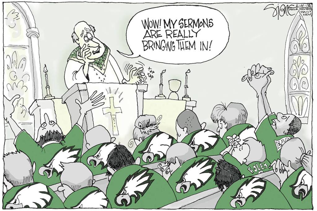 Editorial cartoons for Saturday, Feb. 3