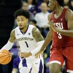 Ted S. Warren / Associated Press                                Washingtons David Crisp drives against Washington State in the second half of a Jan. 28 game in Seattle.