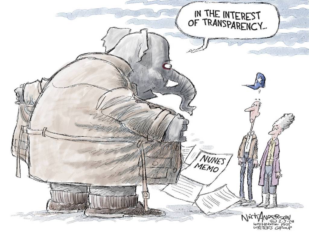 Editorial cartoons for Monday, Feb. 5