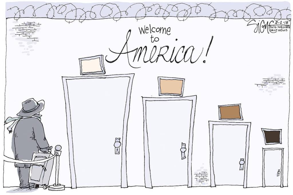 Editorial cartoons for Monday, Feb. 5