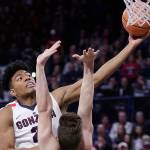 Hachimura leads No. 14-ranked Gonzaga over BYU 68-60