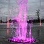A fancy new fountain is tested at Everett’s Waterfront Place