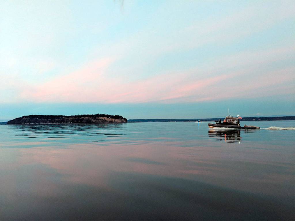 U.S. Coast Guard Port Security Unit 313 in Everett participates in night tactic training on Feb. 11. (Petty Officer 1st Class Robert Kroll / U.S. Coast Guard)