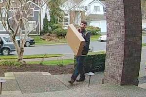 Suspect sought in Mill Creek home package theft