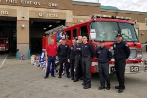 Firefighters bring holiday cheer