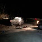 The scene of an officer-involved shooting along the Mountain Loop Highway late Monday. (SMART)