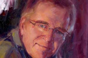 Rick Steves, 14 by 11, oil painting by Pam Ingalls.                                (Pam Ingalls)