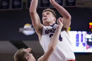 Balanced effort leads No. 9 Gonzaga over LMU 74-46
