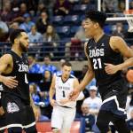 No. 6 Gonzaga rallies to beat San Diego 77-72