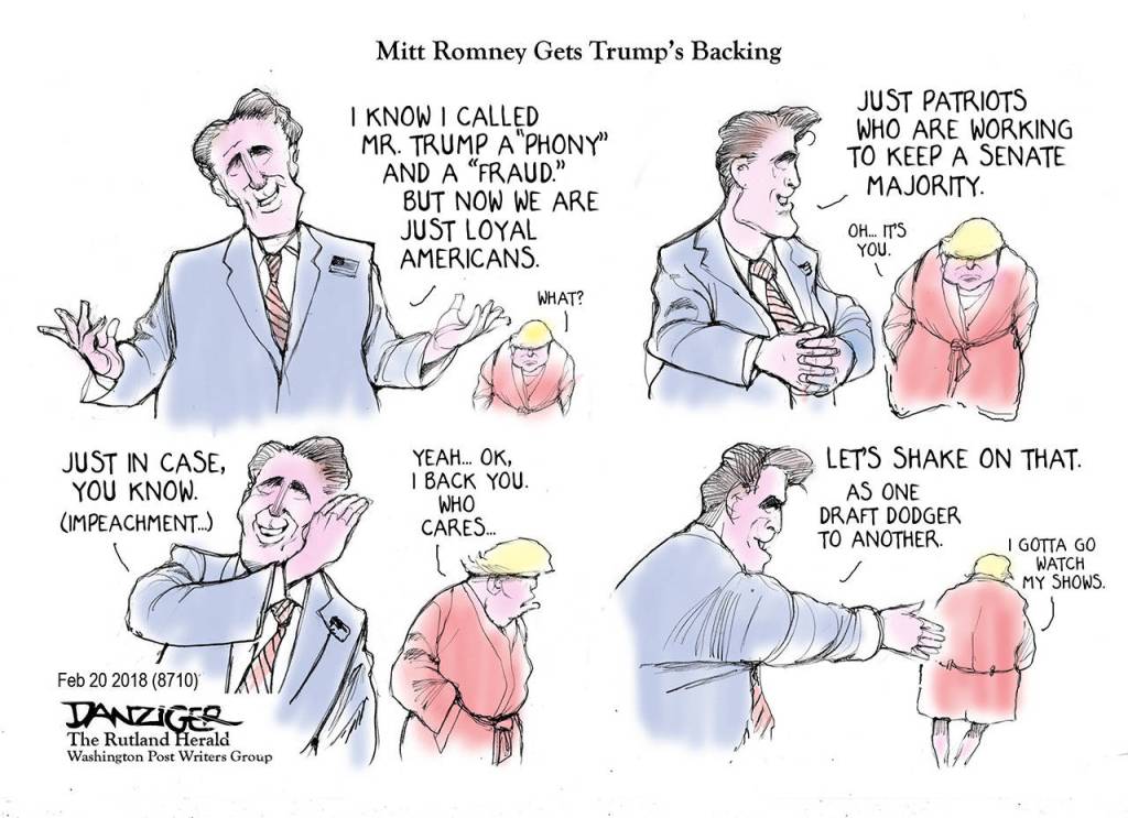 Editorial cartoons for Saturday, Feb. 24