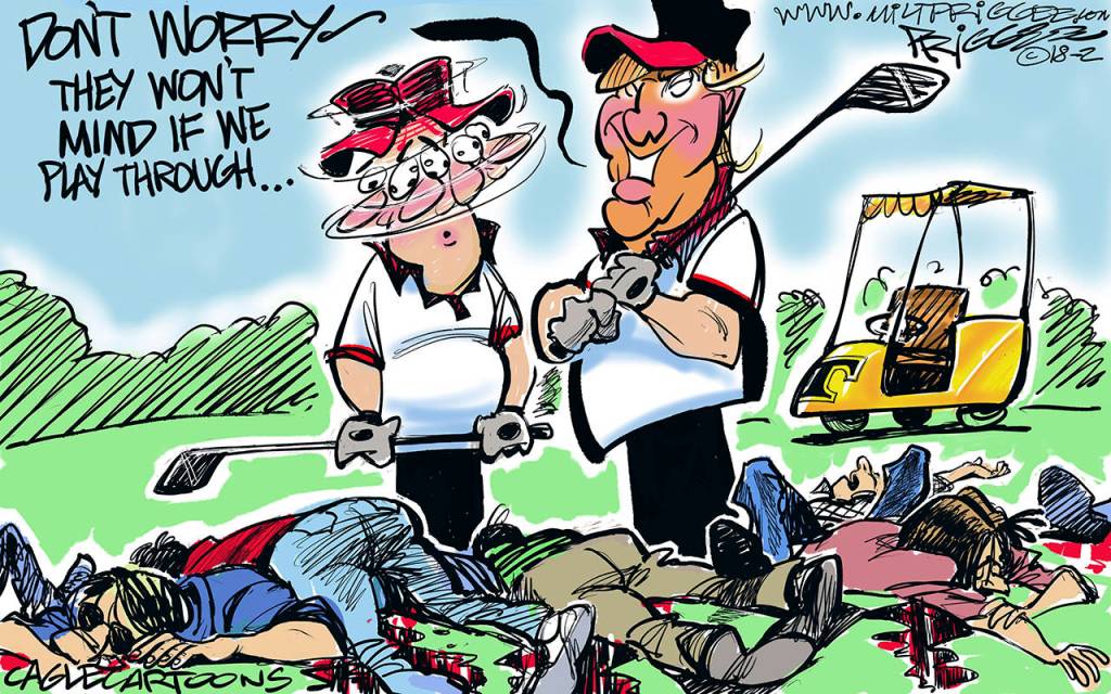 Editorial cartoons for Saturday, Feb. 24