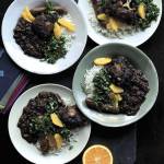 Like the feijoada, the beans can be served with white jasmine rice, cilantro, orange slices and a squeeze of fresh lime. (Photo by Beatriz da Costa)