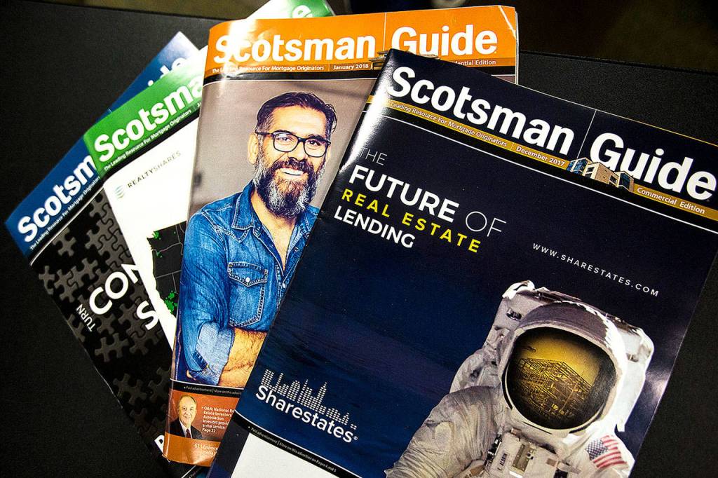 Past issues of the Scotsman Guide. (Ian Terry / The Herald)