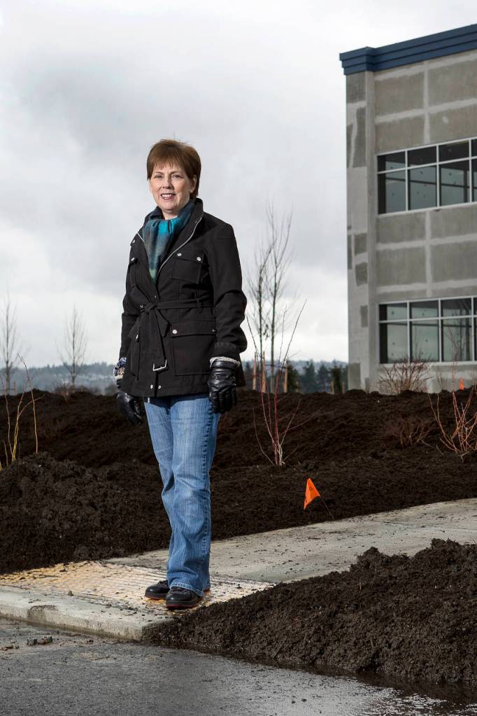 Architect Terrie Battuello has led development projects at Everetts new Riverside Business Park. (Ian Terry / The Herald)