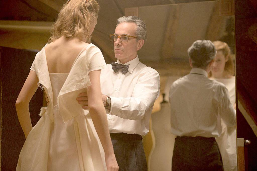 Vicky Krieps and Daniel Day-Lewis in a scene from writer/director Paul Thomas Andersons The Phantom Thread. (Focus Features)