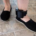 Bernarda Pineda wears an ankle monitor at her home in Marysville on March 3. A native of Honduras, Pineda was told Feb. 20 that she was being deported back to her home country. (Ian Terry / The Herald)