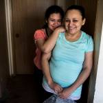 Bernarda Pineda (right) and her oldest daugher, Sherly Alvarado-Pineda, 14, whom she carried into the U.S. with her 12 years ago fleeing violence, will be split apart when Bernarda is deported to Honduras on March 19. (Ian Terry / The Herald)