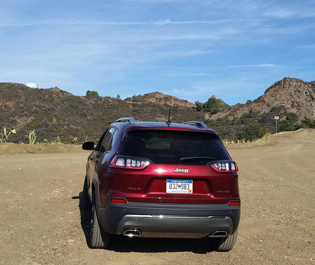 A new composite liftgate on the 2019 Jeep Cherokee opens to a cargo area that is 3 cubic feet larger than the outgoing models cargo capacity. (Mary Lowry / For The Herald)