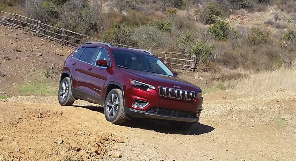 The Jeep Cherokee SUV has a new look for 2019, most noticeably a restyled face with re-positioned daytime running lights, headlights and fog lights. (Mary Lowry / For The Herald)