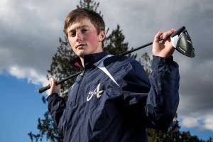 Ian Terry / The Herald Arlington senior Cody Oakes is looking forward to a strong season ahead. Photo taken on 03062018