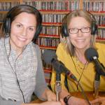 Dr. Allison Apfelbaum (left) and Dr. Rebecca Dirks in the KSER-FM studio