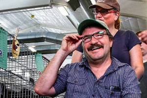 Jim and Marcia Hashman during a visit to the Evergreen State Fair in Monroe in 2014. Jim Hashman, who taught music at Mountlake Terrace High School in the 1980s and 90s, died Jan. 31, after struggling with ALS for several years. (Herald file)