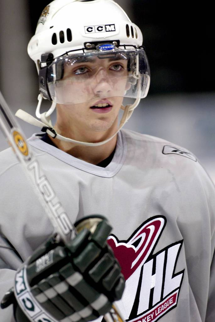 Zach Hamill (2003-08)                                Center Zach Hamill played for the Everett Silvertips from 2003-08. (Barton Glasser photo)