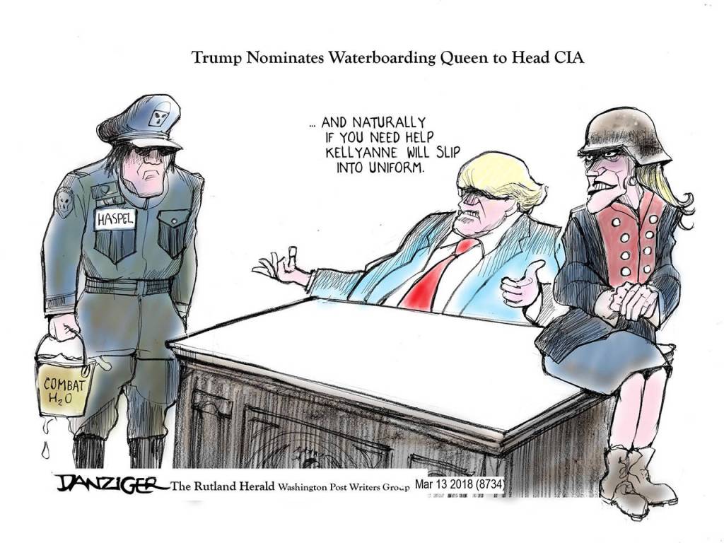 Editorial cartoons for Monday, March 19