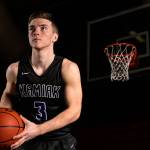Kamiak senior Carson Tuttle is The Heralds 2018 Boys Basketball Player of the Year. Tuttle averaged 22 points per game this season. (Kevin Clark / The Herald)