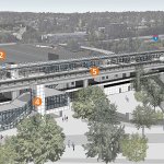 A drawing of the planned Lynnwood Link Light Rail station. (Sound Transit)