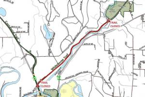 Slide prompts closure of Whitehorse trail east of Arlington