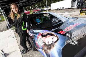 She’s 18 and has a really hot car — at Evergreen Speedway