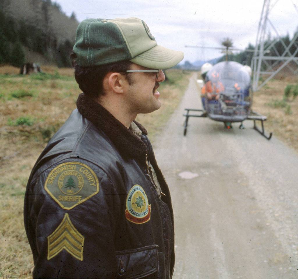 An undated photo shows John Taylor wearing the jacket that recently was found in Portland. (Herald file)