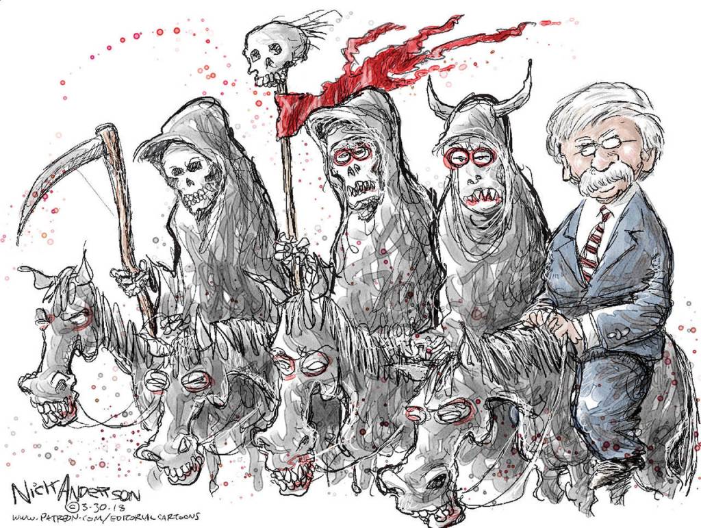 Editorial cartoons for Sunday, April 1