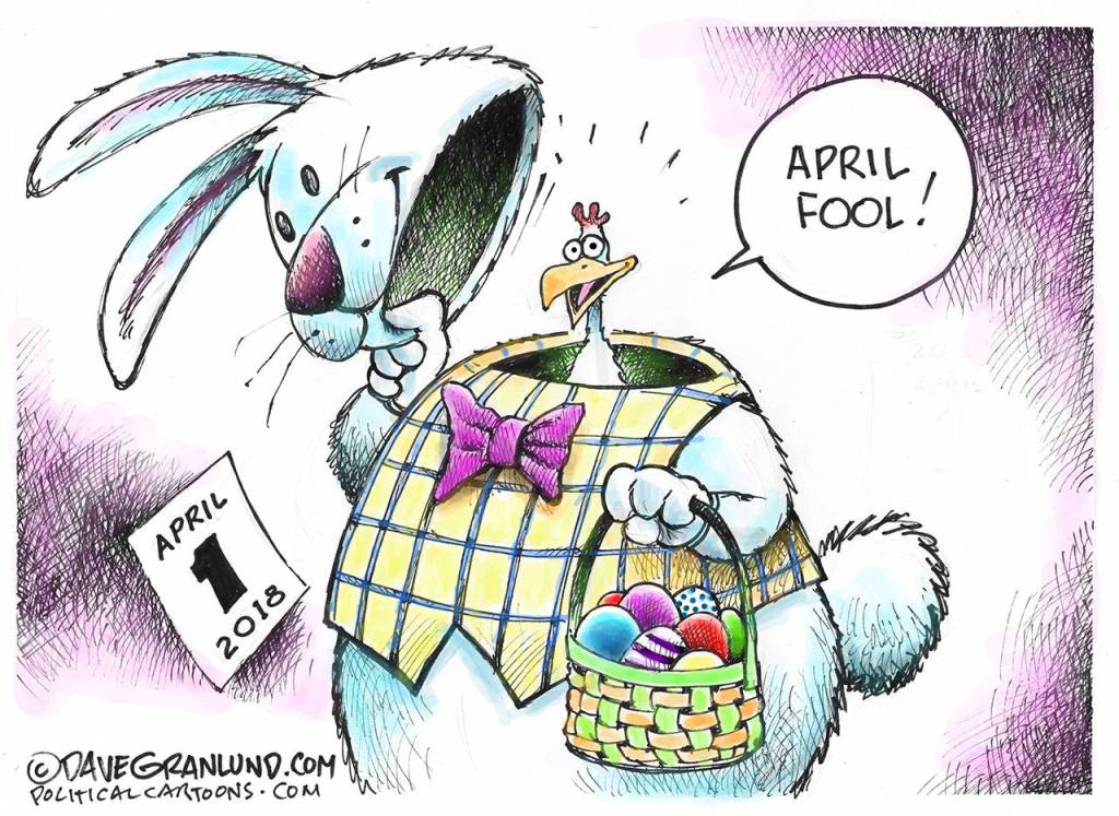 Editorial cartoons for Sunday, April 1