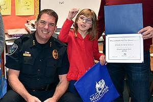 Mill Creek second-grader is Chief for a Day