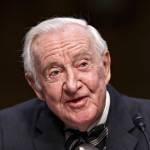 Retired Supreme Court Justice John Paul Stevens, shown here testifying before the Senate Rules Committee on Capitol Hill in Washington, D.C. in 2014, has called for the repeal of the Second Amendment to allow for significant gun control legislation. The 97-year-old Stevens says in an essay on The New York Times website that repeal would weaken the National Rifle Associations ability to block constructive gun control legislation. (Associated Press file photo)