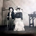 Dale and Charlene Reiner as children playing dress-up at the Tualco Grange in Monroe. (Family photo)