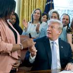 Trump signs law weakening shield for online services