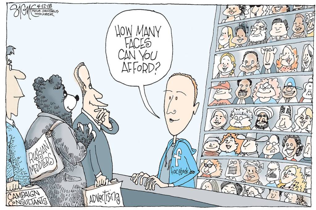 Editorial cartoons for Friday, April 13