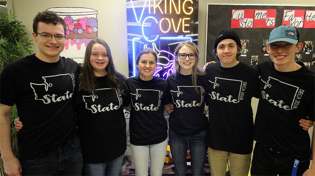 The Lake Stevens High School DECA team. (Contributed photo)