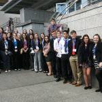 The Monroe High School DECA team. (Contributed photo)