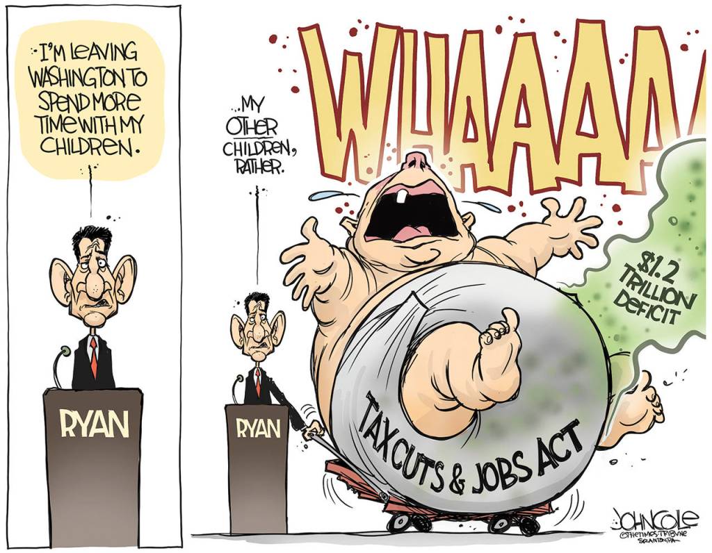 Editorial cartoons for Sunday, April 15