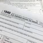 An IRS 1040 form, U.S. Individual Income Tax Return for 2017. (Associated Press)