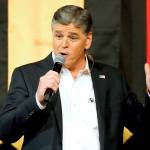 In this 2016 photo, Fox News Channels Sean Hannity speaks during a campaign rally for Republican presidential candidate Sen. Ted Cruz. (AP Photo/Rick Scuteri, File)